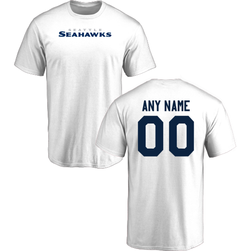 Men Seattle Seahawks Design-Your-Own Short Sleeve Custom NFL T-Shirt->->Sports Accessory